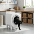 Picture of SmartPure Automatic Self-Cleaning Cat Litter Box with Trapping Mat White