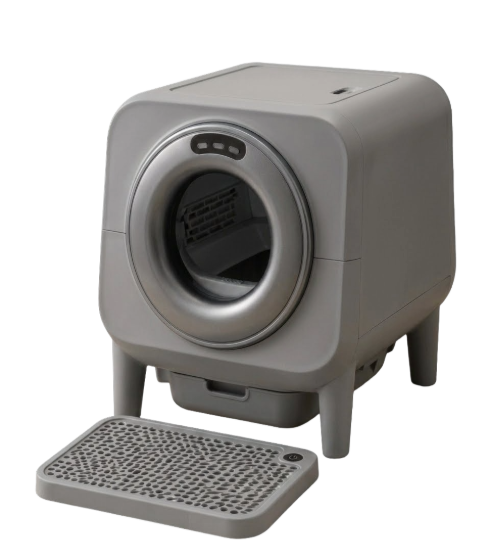 Picture of SmartPure Automatic Self-Cleaning Cat Litter Box with Trapping Mat Gray