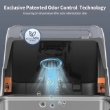 Picture of Smart Odor Control Enclosed Stainless Steel Cat Litter Box with Ventilation Fan
