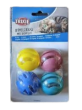 Picture of Trixie Four Plastic Rattling Balls for Cat (4 cm)