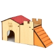 Picture of Flip Pet Single-Story Wooden Hamster House and Activity Castle