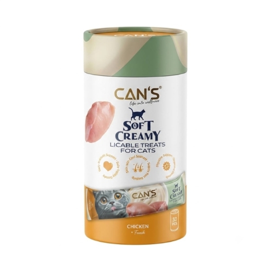 Picture of Can's Soft Creamy Lickable Cat Treats – Chicken  Flavor (30-Pack)