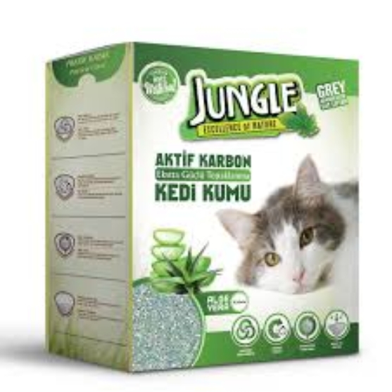 Picture of Jungle Active Carbon & Aloe Vera Clumping Cat Litter (6L)