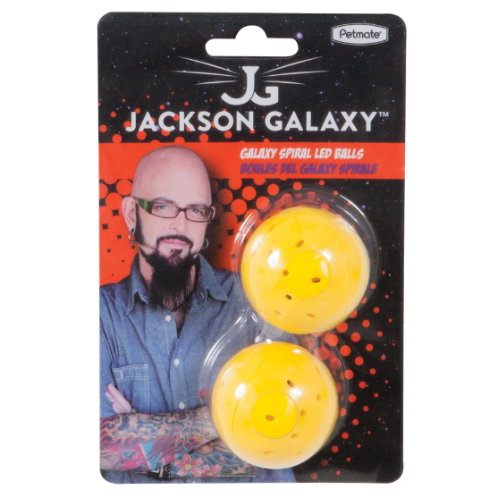 Picture of Jackson Galaxy Spiral Galaxy LED Balls Cat Toy (2-Pack)