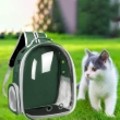 Picture of Astronaut Space Capsule Transparent Pet Carrier Backpack –  for Cats & Small Dogs For animals up to 6.5 kg (Dark Green)