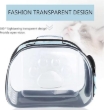 Picture of Paws & Views Collapsible Transparent Soft-Side Pet Travel Carrier (Blue)
