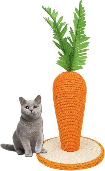 Picture of Whimsical Carrot Sisal Cat Scratching Post