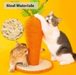 Picture of Whimsical Carrot Sisal Cat Scratching Post