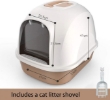 Picture of PurrSerene Fully Enclosed Hooded Cat Litter Box with Odor Control Filter