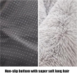 Picture of Calming Donut Pet Bed – Luxury Plush Marshmallow Cuddler  60cm (Black)