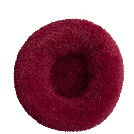 Picture of Calming Donut Pet Bed – Luxury Plush Marshmallow Cuddler 60cm (Red)