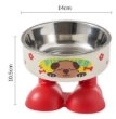 Picture of Pawsome Boots Elevated Anti-Slip Stainless Steel  Bowl (Blue Boot Base)