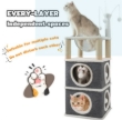 Picture of 2-Story Luxury Villa Cat Tree & Scratching Post (112 cm)