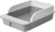 Picture of Semi-Closed Open Top Cat Litter Box with Sifting Pedal & Scoop 42 x 29 x 18 cm