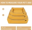 Picture of Luxury Rectangular Bolster Pet Bed (Large - 80cm)