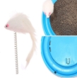 Picture of 3-in-1 Interactive Cat Scratcher Toy with Ball Track & Spring Mouse