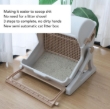 Picture of Semi-Automatic Quick-Sifting Tilting Cat Litter Box.