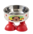Picture of Pawsome Boots Elevated Anti-Slip Stainless Steel   Bowl   (Red Boot Base)
