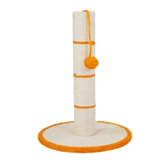 Picture of Cat Scratching Post with Hanging Toy Ball  Orange