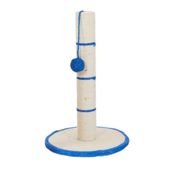 Picture of Cat Scratching Post with Hanging Toy Ball  Blue