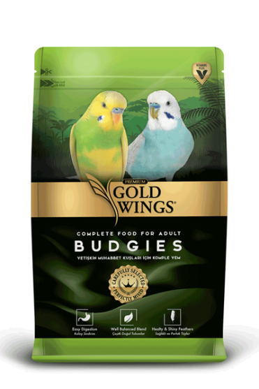 Picture of 1Gold Wings Premium Complete Food for Adult Budgies (1 kg)