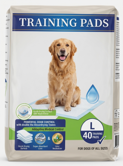 Picture of Ultra-Absorbent Leak-Proof Dog Training Pads (Large, 40-Count)