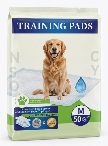 Picture of Nunbell Ultra Absorbent Pet Training Pads Size M (50 Count)