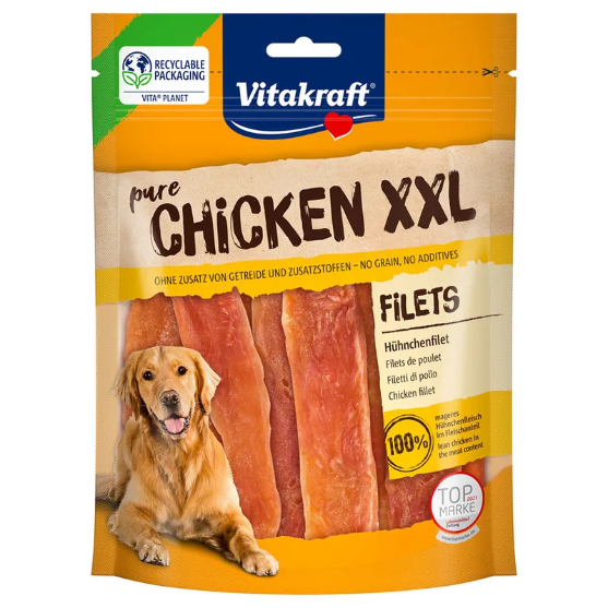 Picture of Vitakraft Pure Chicken XXL Fillets Dog Treats Multi-Pack 250g