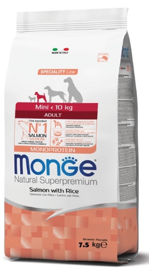 Picture of Monge Mini Adult Salmon&Rice 7.5KG