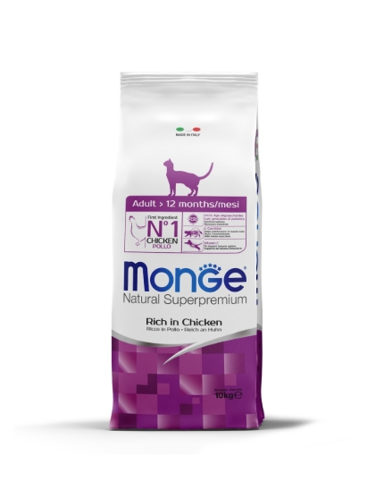 Picture of Monge Natural Superpremium Adult Cat Food - Rich in Chicken  10Kg
