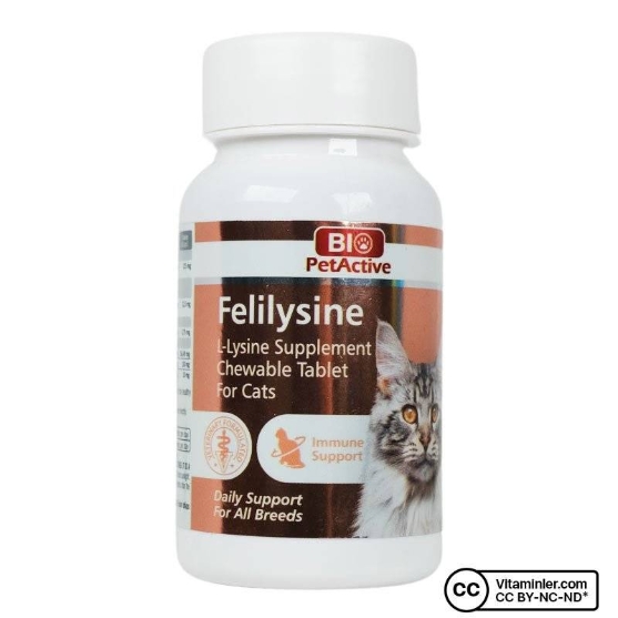 Picture of Bio PetActive Felilysine L-Lysine Immune Support Chewable Tablets for Cats (90 Tablets)
