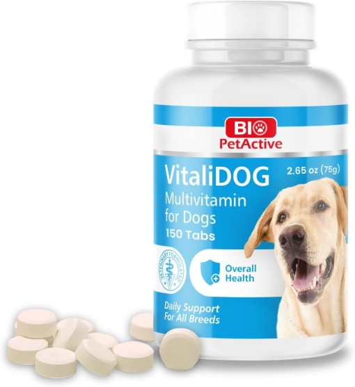 Picture of Bio PetActive VitaliDOG Daily Multivitamin Supplement for Dogs   150 Tablets