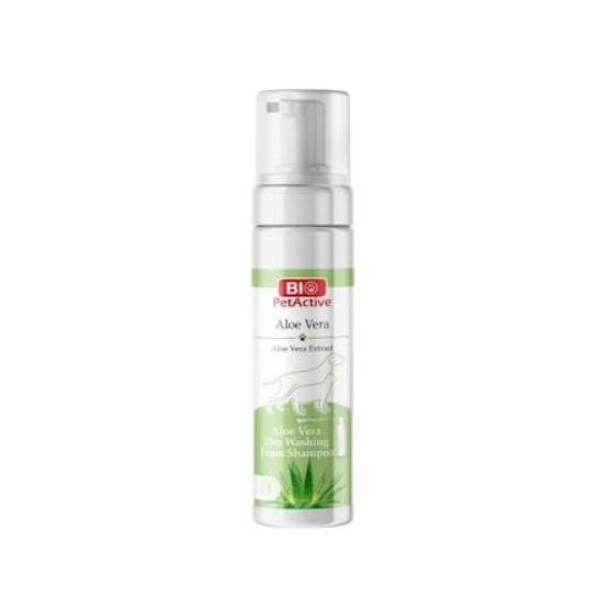 Picture of Bio PetActive Aloe Vera Dry Washing Foam Shampoo (200ml)