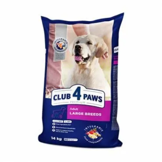 Picture of Club4Paws  Premium Adult Large Breeds Dry Dog Food – 14 kg