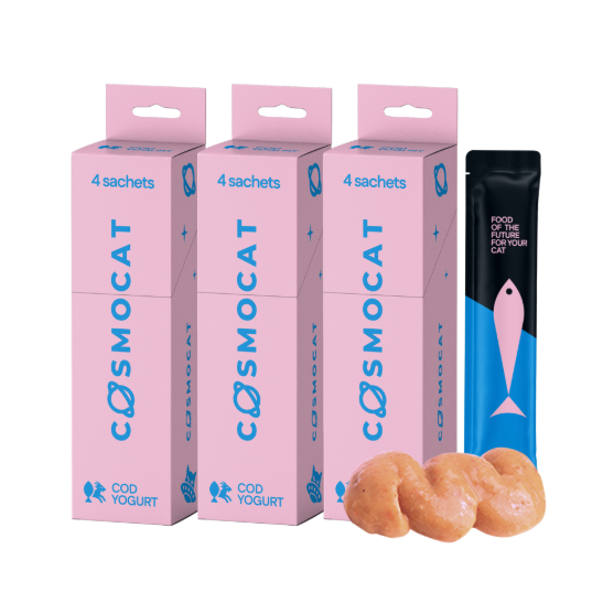 Picture of CosmoCat Cod Yogurt Cat Treats 48g, E-Protein, Hypoallergenic