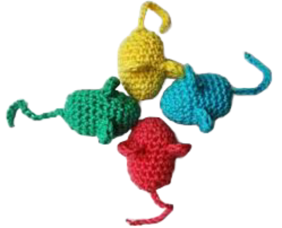 Picture of Tabanni  Purrfectly Handmade Crochet Catnip Mouse Toy