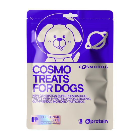 Picture of CosmoDog Beef Dental Stick Dog Treats 250g, E-Protein, Hypoallergenic