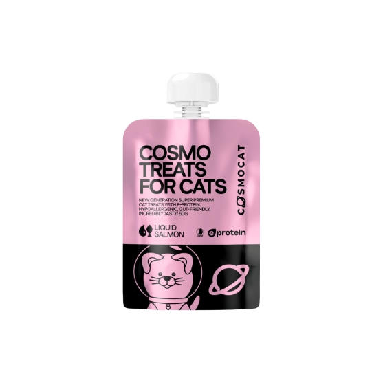 Picture of CosmoCat Salmon Cream Cat Treats 50g, E-Protein, Hypoallergenic