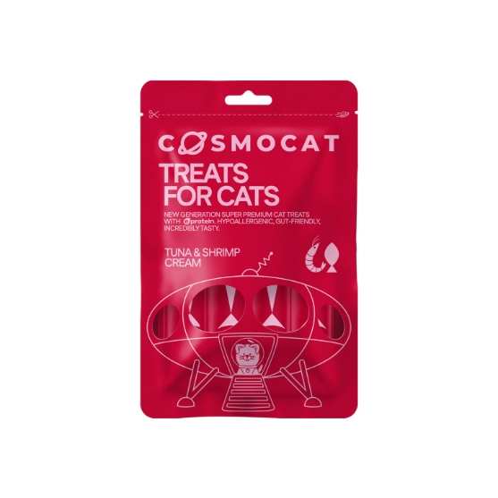 Picture of CosmoCat Tuna and Shrimp Cat Treats 84g, E-Protein, Hypoallergenic