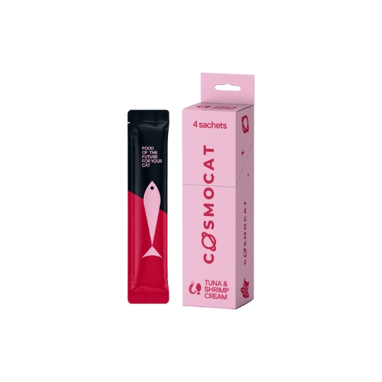 Picture of CosmoCat Tuna and Shrimp Cat Treats 48g, E-Protein, Hypoallergenic