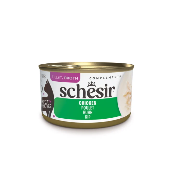 Picture of Schesir Complements Cat Chicken Fillets in Broth- 70g (3/Pack)
