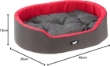 Picture of Ferplast Dandy C 45 Cotton Fabric Oval Pet Bed (Black/Purpel)