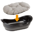 Picture of Ferplast Dormeuse Basic Plastic Dog & Pet Bathtub (Black)