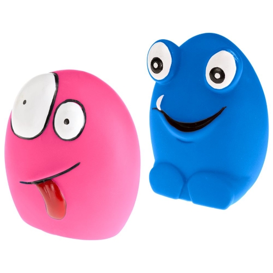 Picture of Ferplast PA 6553 Funny Faces Vinyl Squeaky Dog Toy