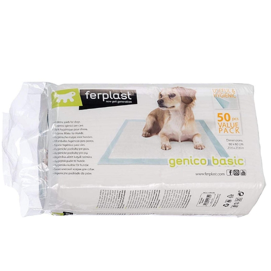 Picture of Ferplast Genico Basic Dog Training Pads 60x60 cm (50-Pack Value Pack)