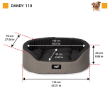 Picture of Ferplast Dandy 110 Oval Cotton Pet Bed   with Removable Cushion  (XL)