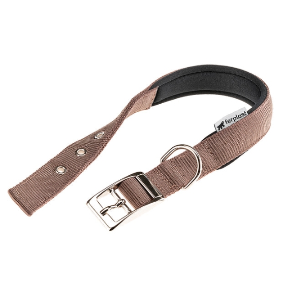Picture of Ferplast Daytona  C25/45  Nylon Padded Dog Collar - Brown