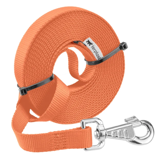 Picture of Ferplast Club G Long Nylon Dog Training Leash  Orange (5.0m)