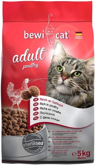 Picture of Bewi CAT Adult Poultry Dry Cat Food   5kg