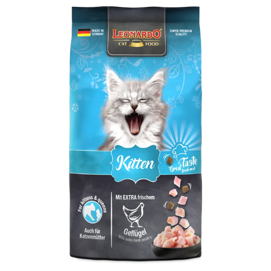 Picture of Leonardo Kitten Premium Dry Cat Food with Extra Fresh Poultry – 7.5 kg
